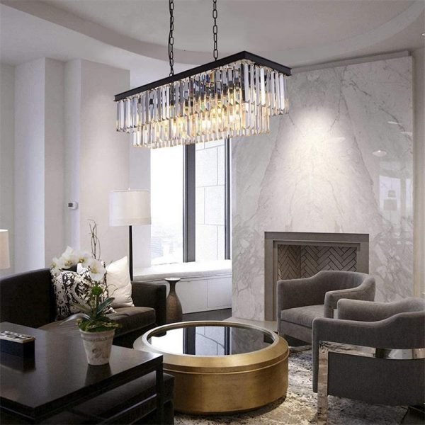 Contemporary Modern Chandeliers Adjustable for Living Room