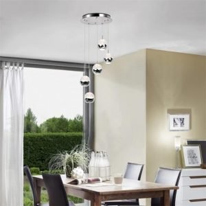 Led-Integrated Premium Bubble Globe Pendant Lamp