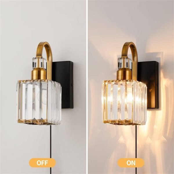 K9 Crystal Vanity Wall Light Fixtures For Bedroom