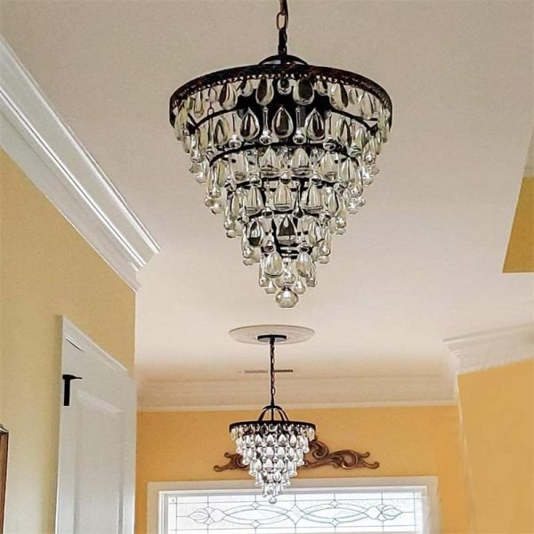 Farmhouse Bronze Bathroom Chandeliers