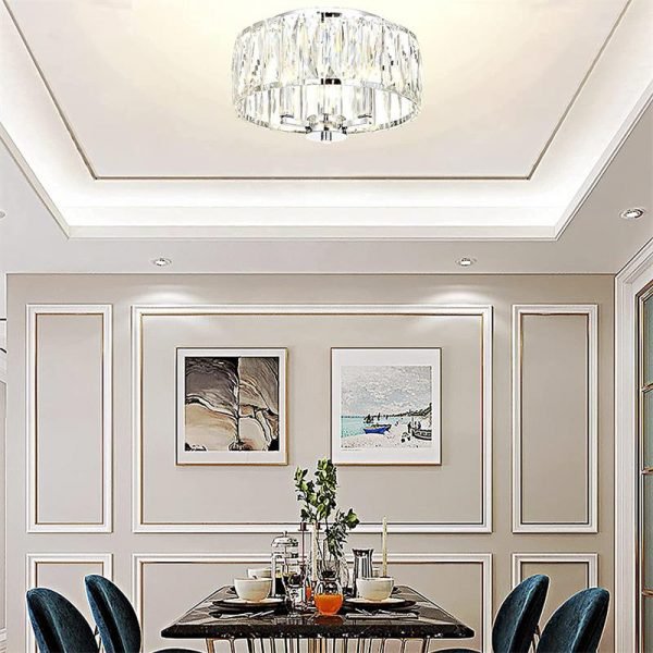 Chrome Finish Ceiling Lamp for Closet Dining Room