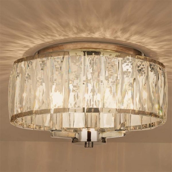 Chrome Finish Ceiling Lamp for Closet Dining Room