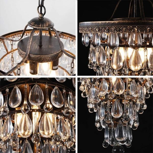 Farmhouse Bronze Bathroom Chandeliers