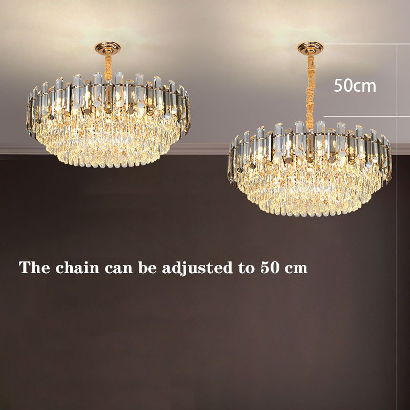 Round Crystal Pendant Light