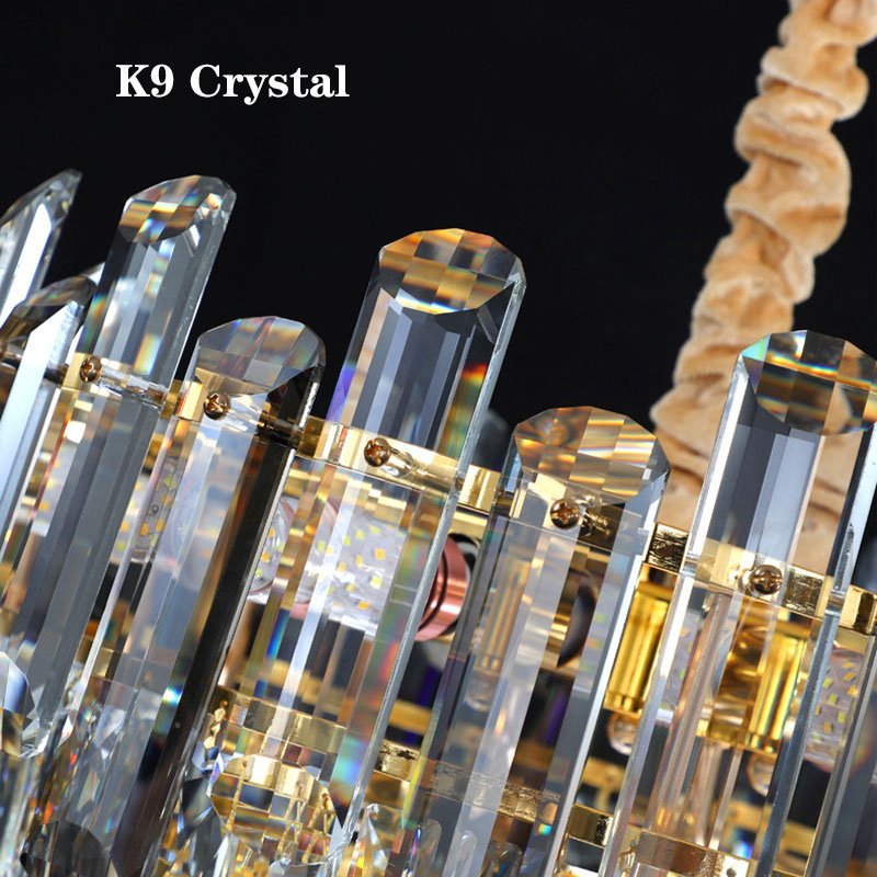 Round Crystal Pendant Light