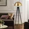 Round shade metal floor lamp3