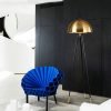 Round shade metal floor lamp4