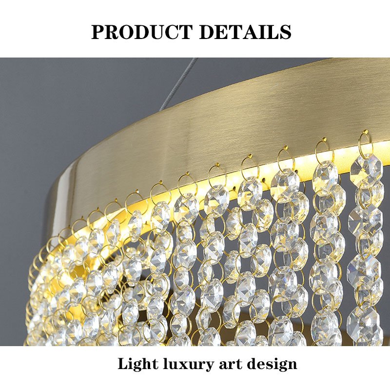 Nordic Round Crystal Chandelier