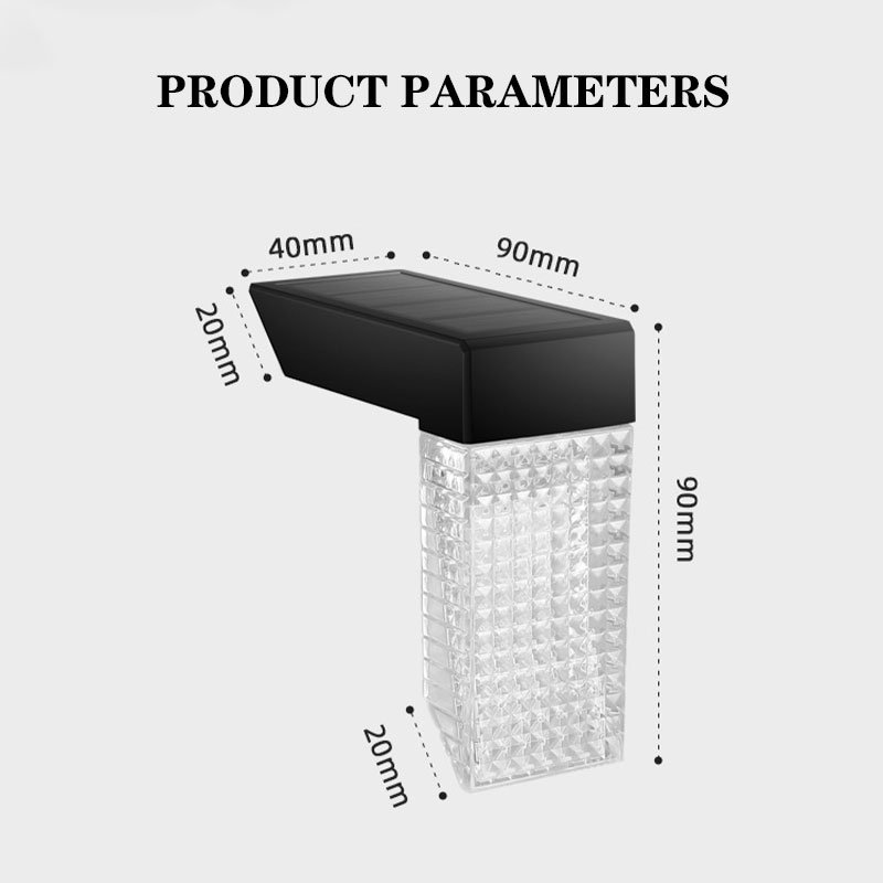 Decorative Permanent Solar Step Light