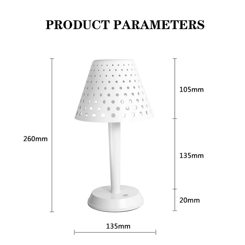 Led Metal Rechargeable Table Lamp