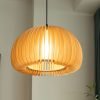 Retro Wooden Pumpkin Chandelier For Decor