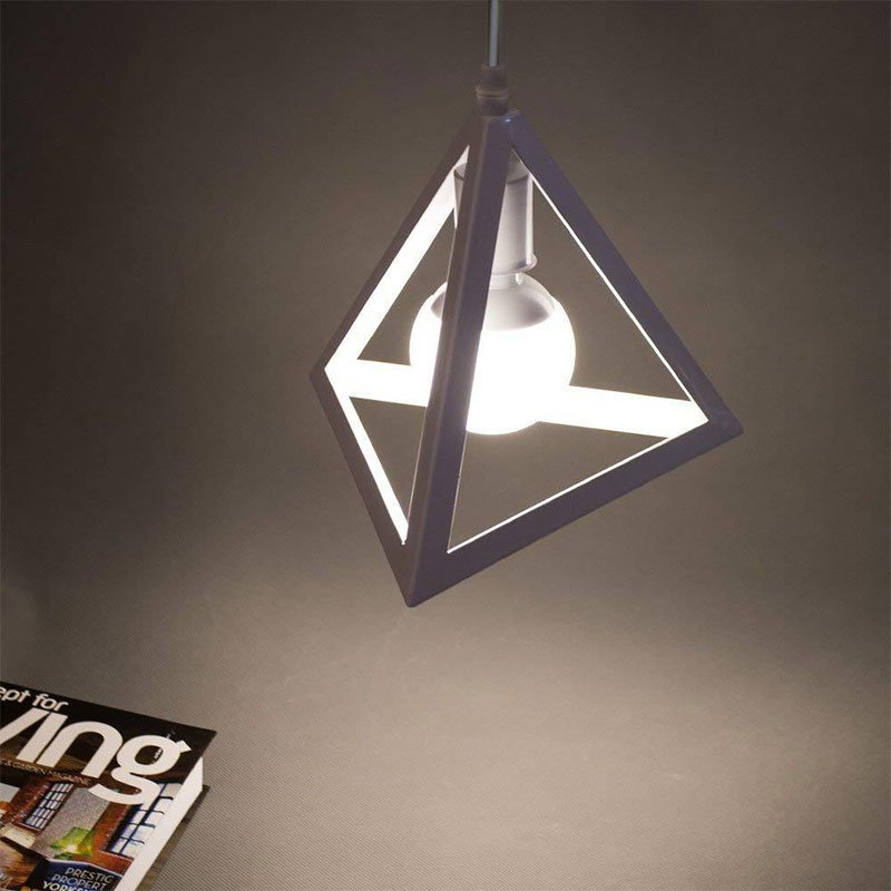 Vintage Triangle Iron Pendant Light For Decor