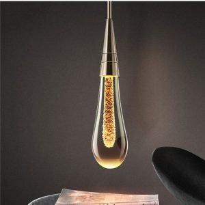 Nordic Water Drop Crystal Pendant Light For Home