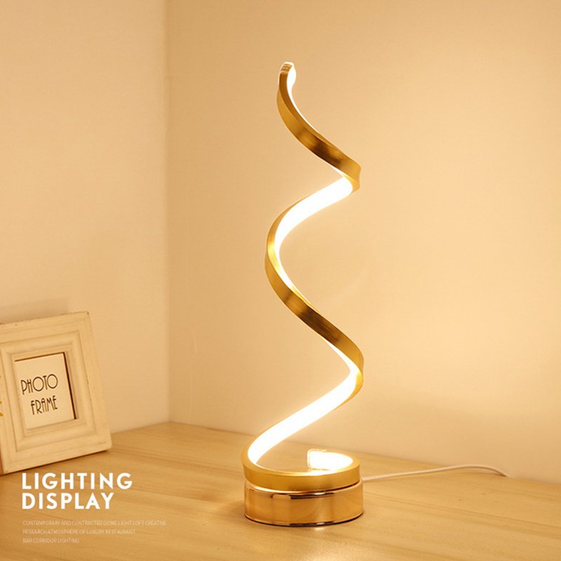 Spiral Dimmable LED Table Lights For Home