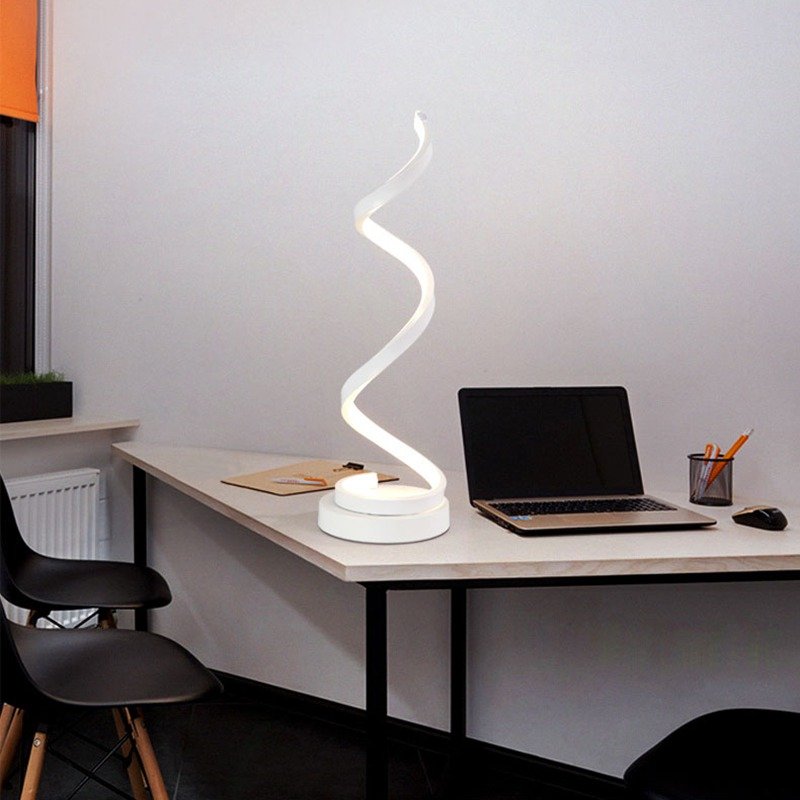 Spiral Dimmable LED Table Lights For Home