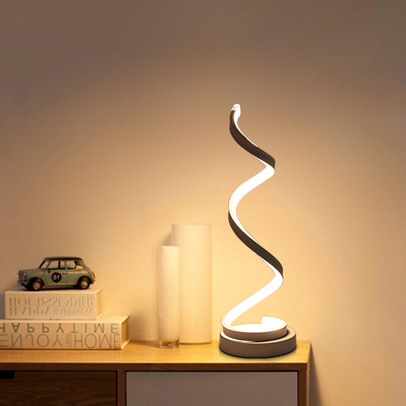 Spiral Dimmable LED Table Lights For Home