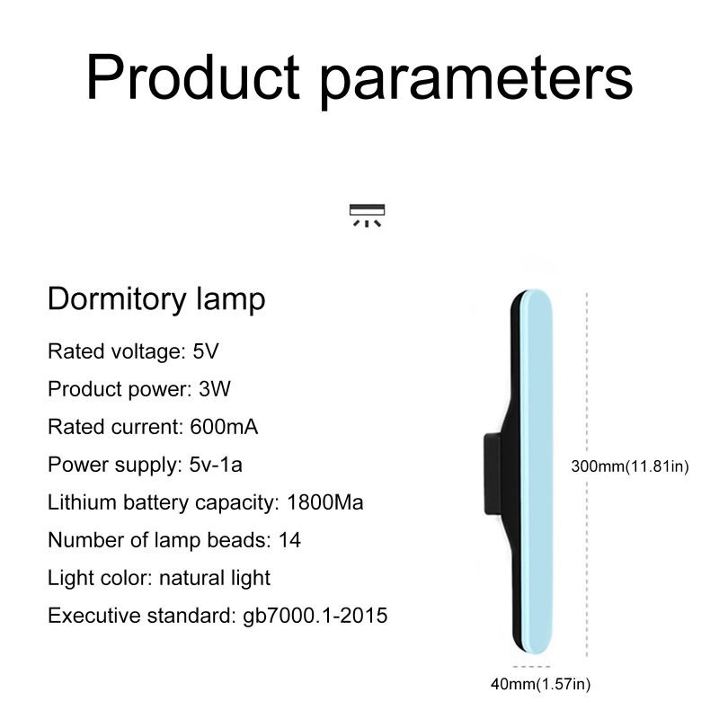 LED Hanging Magnetic Desk Light For Desktop 