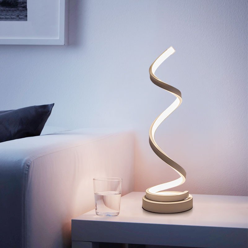 Spiral Dimmable LED Table Lights For Home