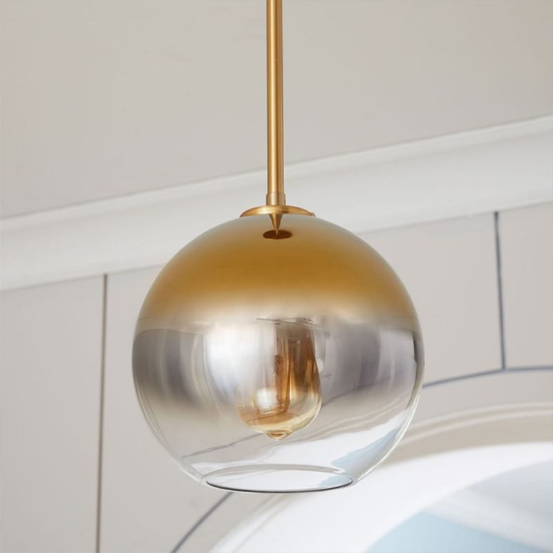 Round Ball Glass Ceiling Pendant Light From China