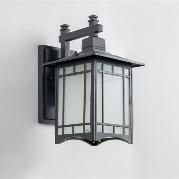 Modern Square Outdoor Wall Light For Villa Courtyard