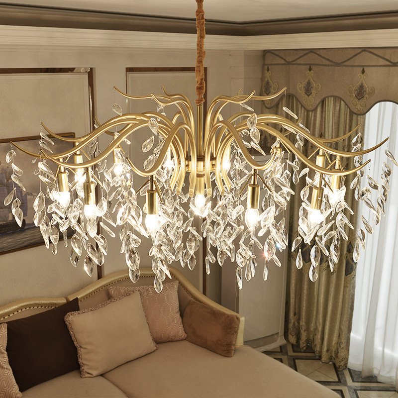  Modern Tree Branch Crystal Chandelier For Dining Room 