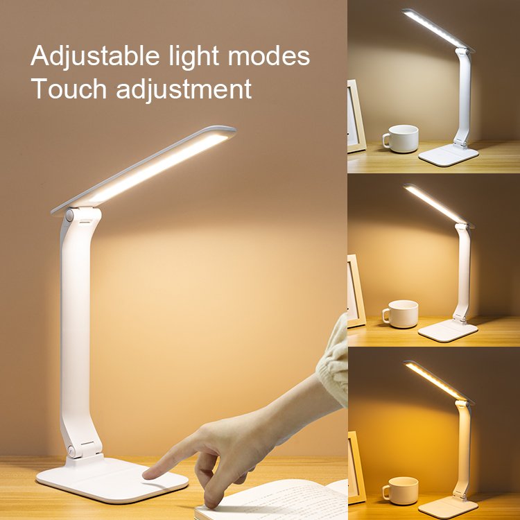 Adjustable White LED Desk Lamp For Reading