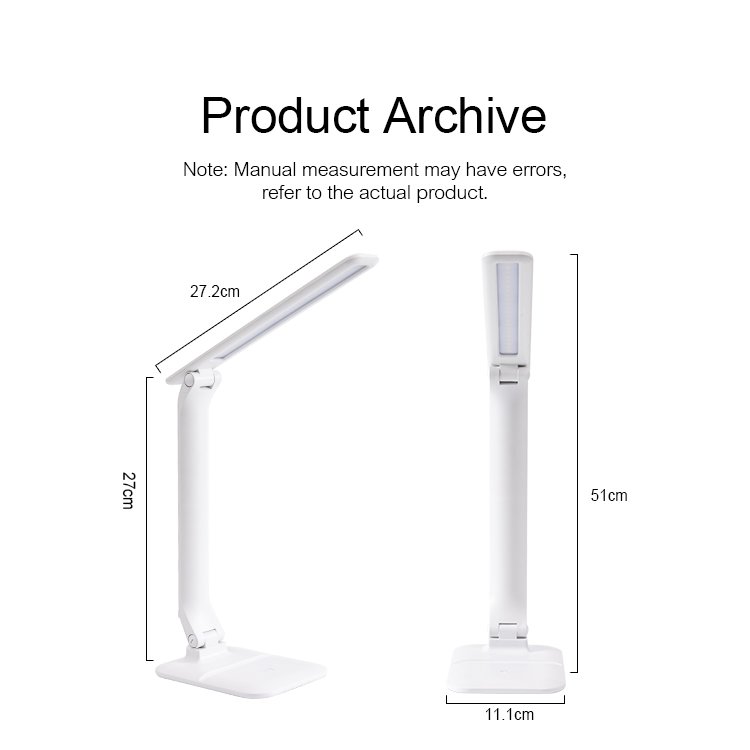 Adjustable White LED Desk Lamp For Reading