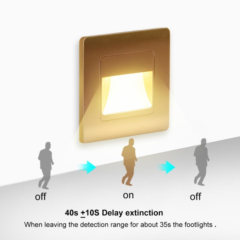 Modern Square Induction Step Light For Hotel