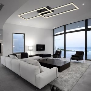 Modern Style Square Ceiling Light For Living Room