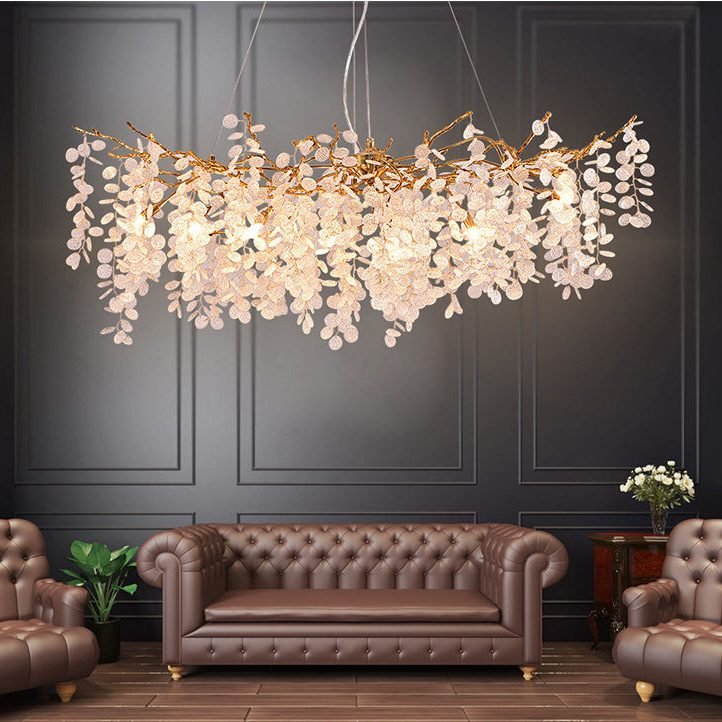 Luxury Simple Crystal Pendant Light For Decor