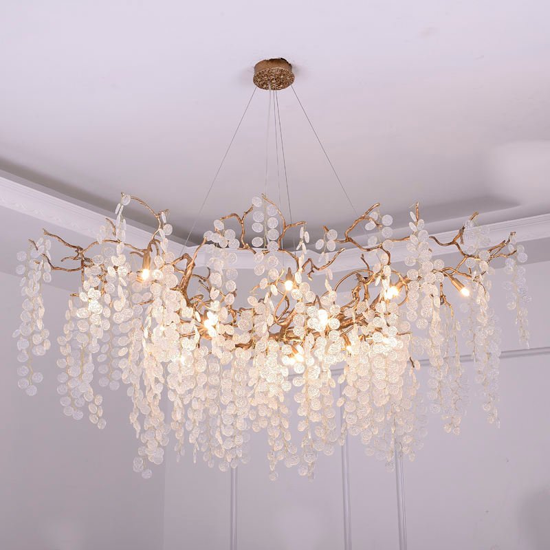 Luxury Simple Crystal Pendant Light For Decor