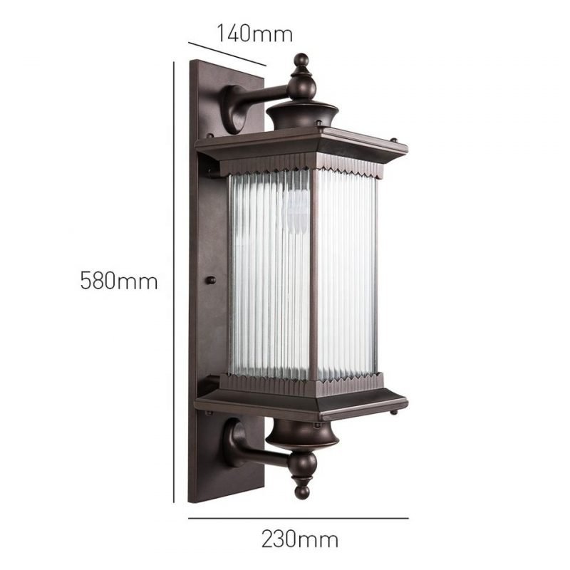 Waterproof Black Wall Light For Outdoor