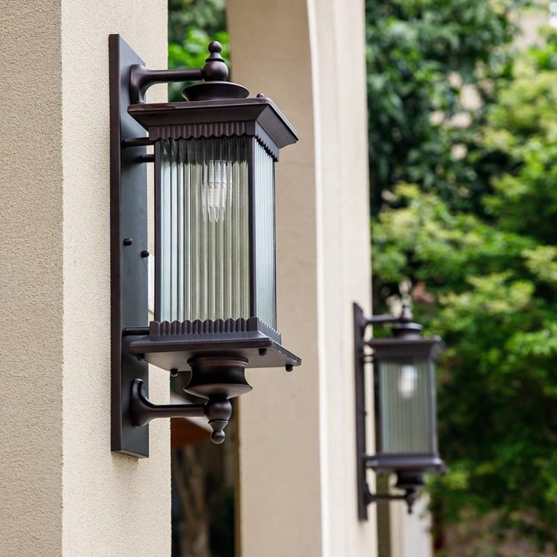 Waterproof Black Wall Light For Outdoor