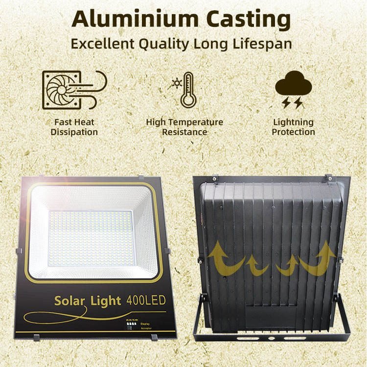 LED Solar Flood Light With Solar Panel