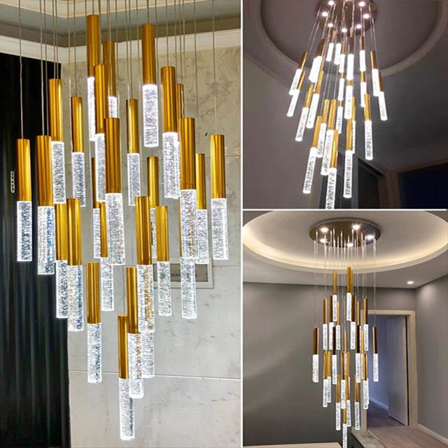 Modern Luxury LED Pendant Light For Staircase