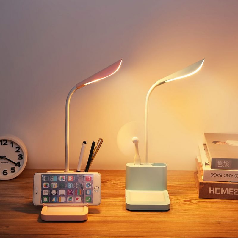 Eye Protection Desk Lamp With Pen Phone Holder