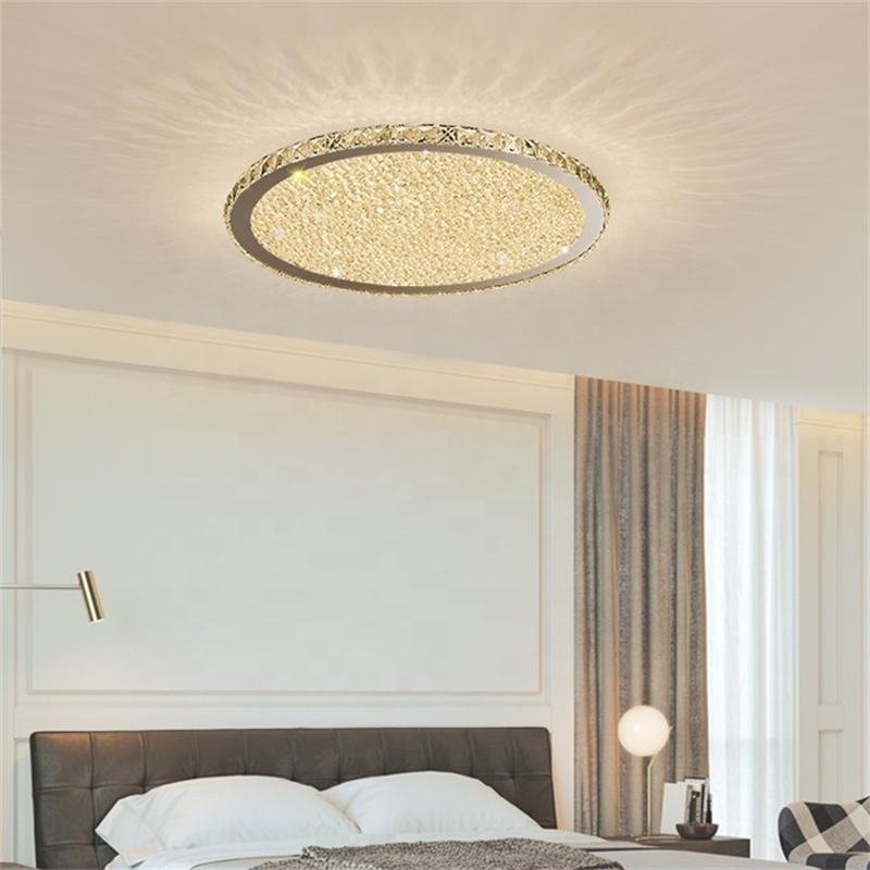 Modern Crystal Led Ceiling Light For Bedroom