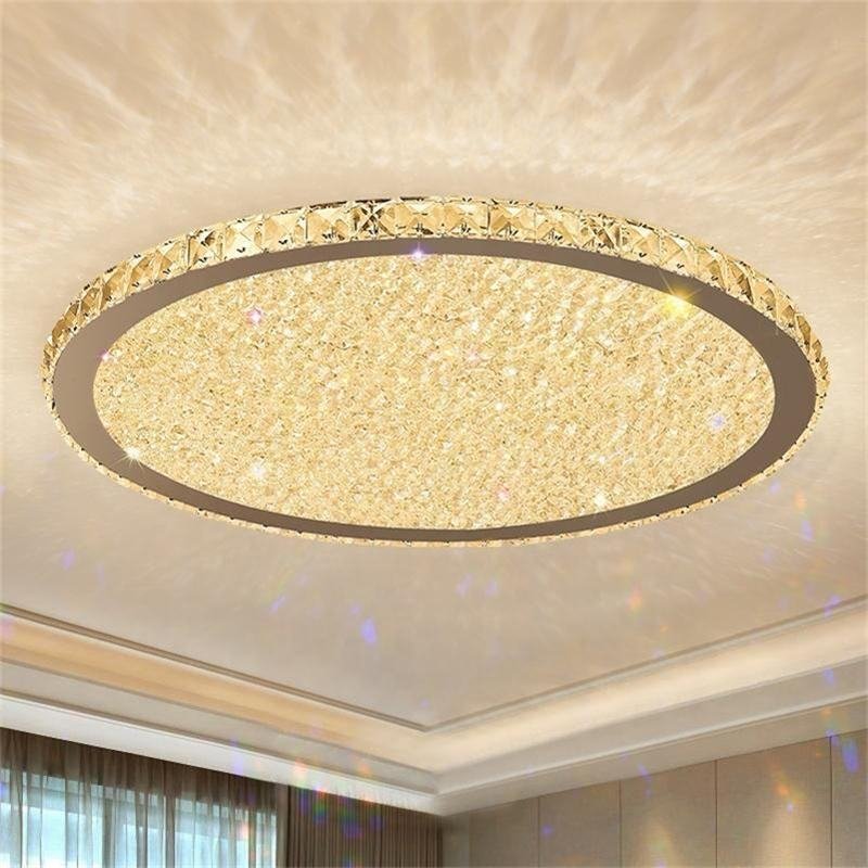 Modern Crystal Led Ceiling Light For Bedroom