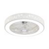 White Modern Ceiling Light With Fan