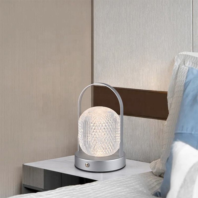 E27 Glass Table Lamp For Indoor