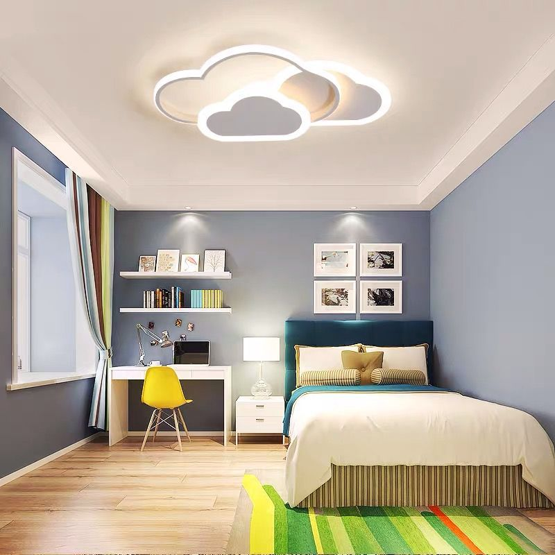 Cute Cloud Shape Led Ceiling Light For Bedroom