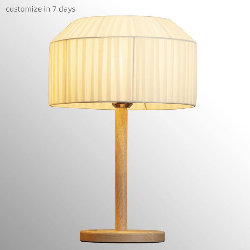 Wooden Table Lamp For Study Room