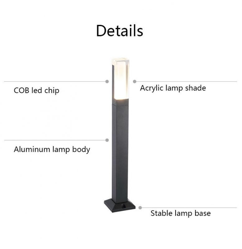 Waterproof LED Bollard Light For Outdoor