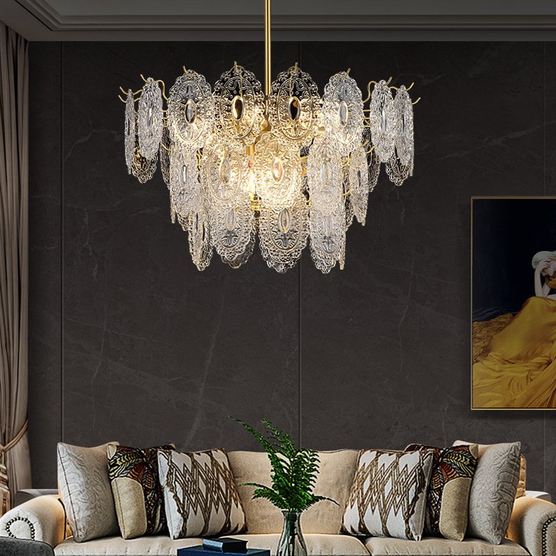 Modern Crystal Pendant Light For Living Room