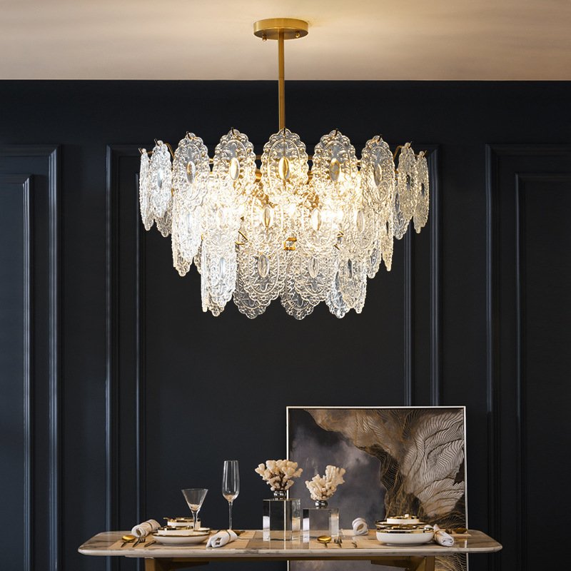 Modern Crystal Pendant Light For Living Room